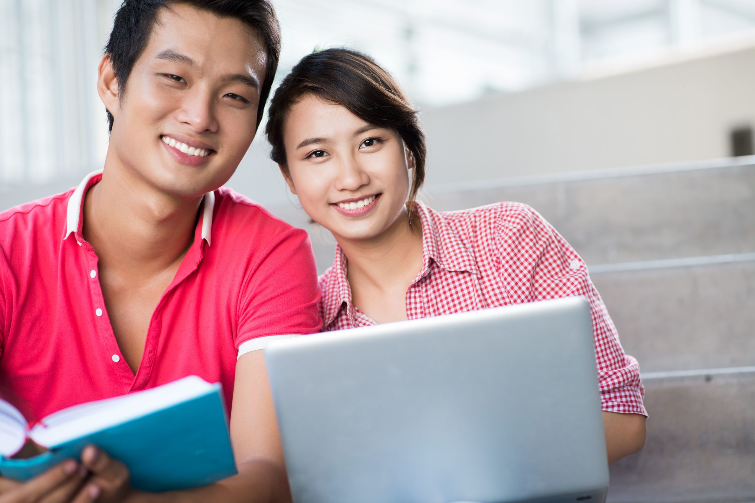 couple smiling together